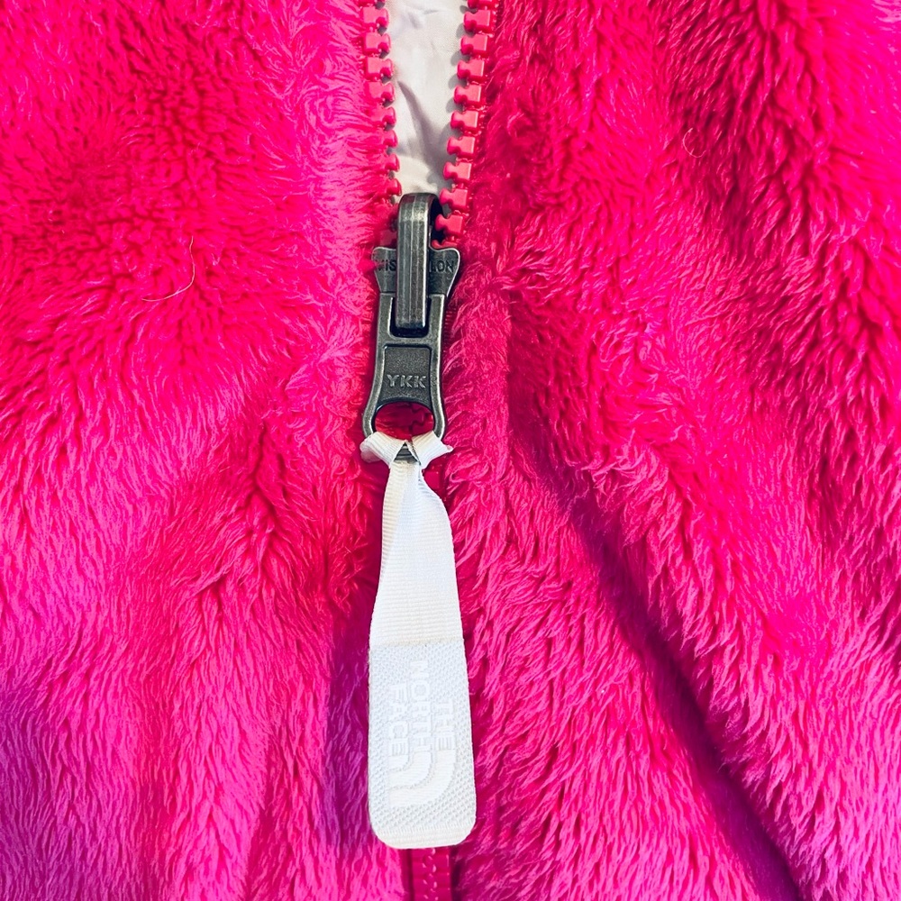 EUC North Face Osito Zip Up Jacket / XS / Bright Pink - Picture 7 of 11